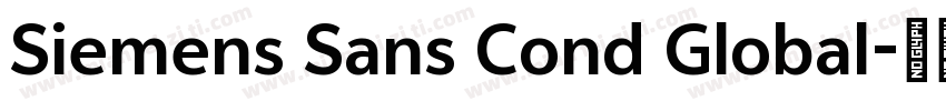 Siemens Sans Cond Global字体转换